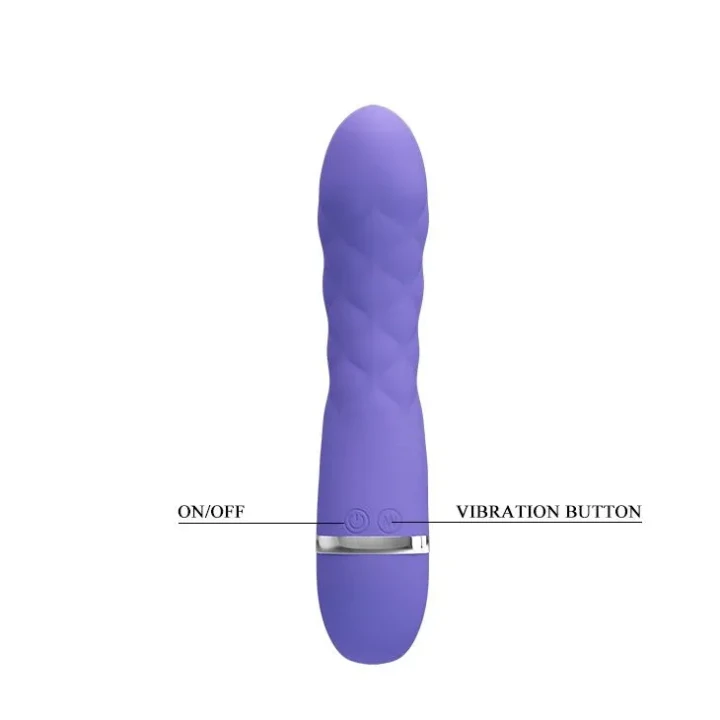 Wibrator G-spot z 7 funkcjami, silikonowy, wodoodporny, 18,8 cm, fioletowy - PRETTY LOVE TRUDA