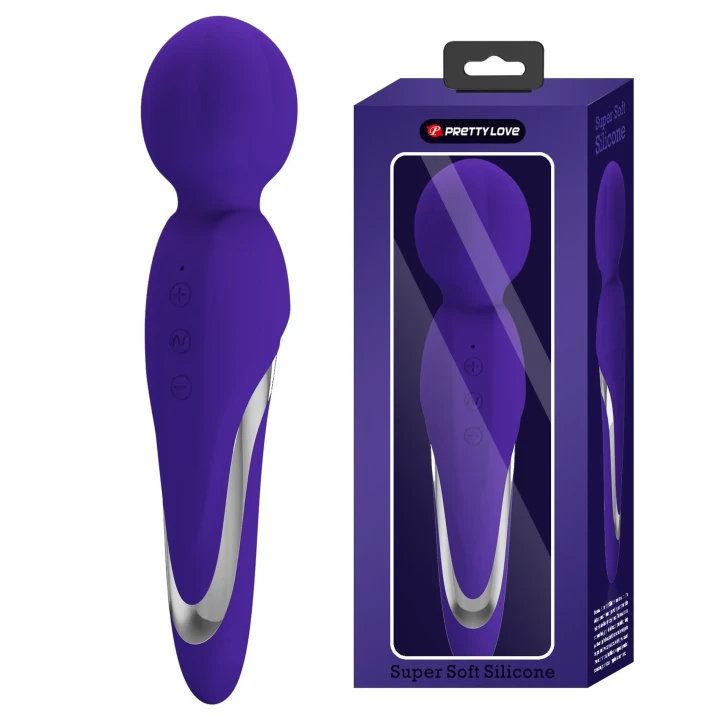 Masażer do ciała PRETTY LOVE WALTER PURPLE, 7 funkcji wibracji, silikonowy, ergonomiczny