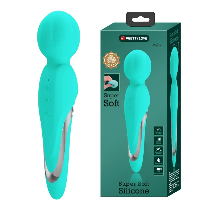 Masażer intymny - PRETTY LOVE WALTER GREEN, 7 funkcji wibracji, silikon, ergonomiczny design