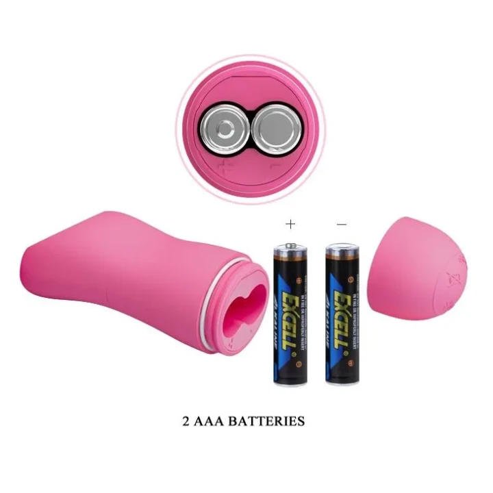 Wibrujące zaciski na sutki BAILE - ROMANTIC WAVE w kolorze różowym z funkcją elektrycznej stymulacji