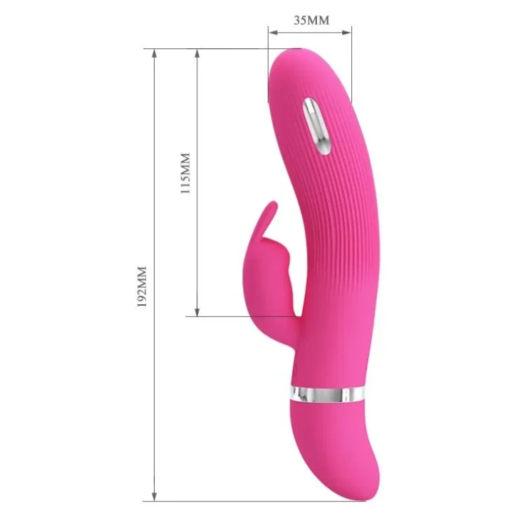 Wibrator z 7 funkcjami wibracji, silikonowy, ergonomiczny, PRETTY LOVE - INGRAM