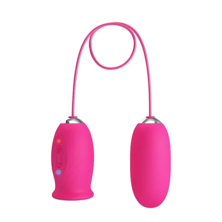 Wibracyjne jajko do podwójnej stymulacji PRETTY LOVE - DAISY EGG Różowe