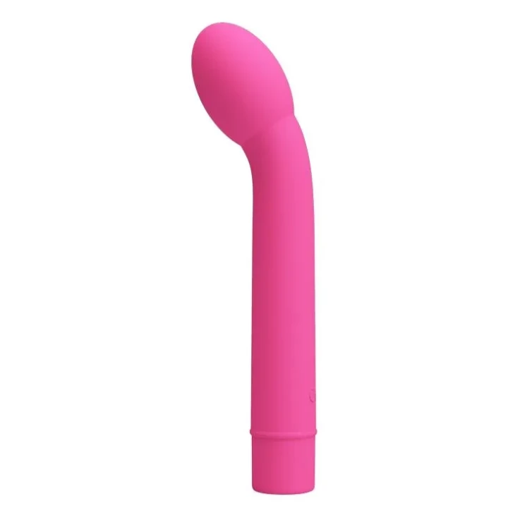Wibrator G-spot z 10 trybami pracy PRETTY LOVE - Logan, różowy silikonowy z ergonomicznym kształtem