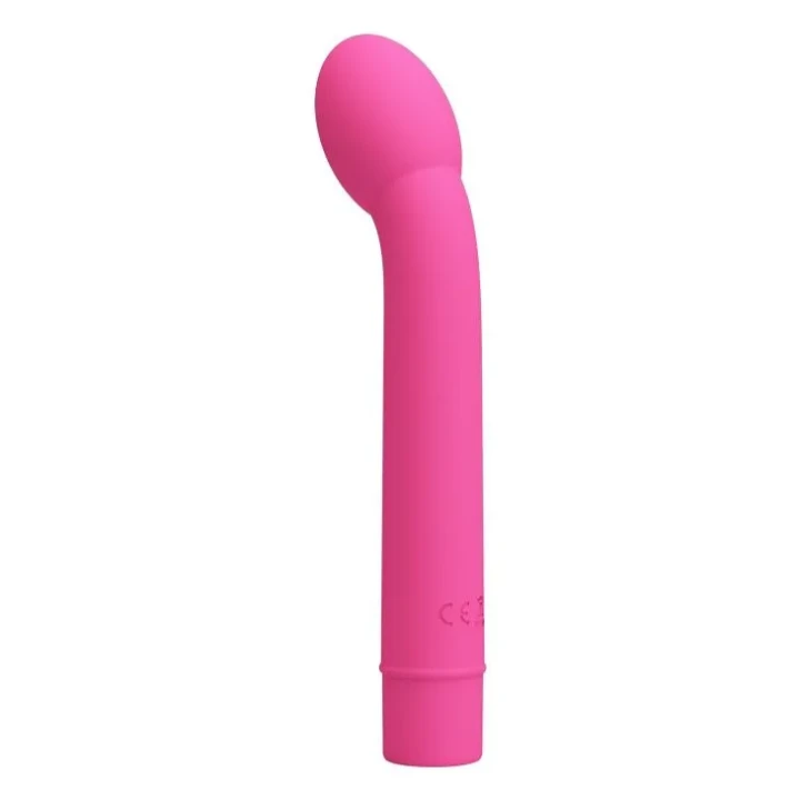 Wibrator G-spot z 10 trybami pracy PRETTY LOVE - Logan, różowy silikonowy z ergonomicznym kształtem
