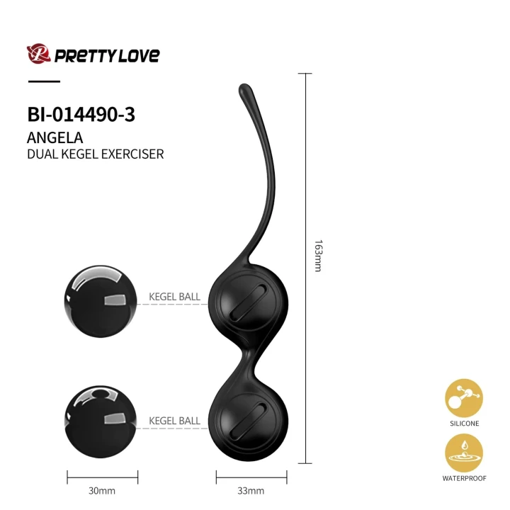 Zestaw intymny PRETTY LOVE - 30 funkcji wibracyjnych, silikon, ABS, PU