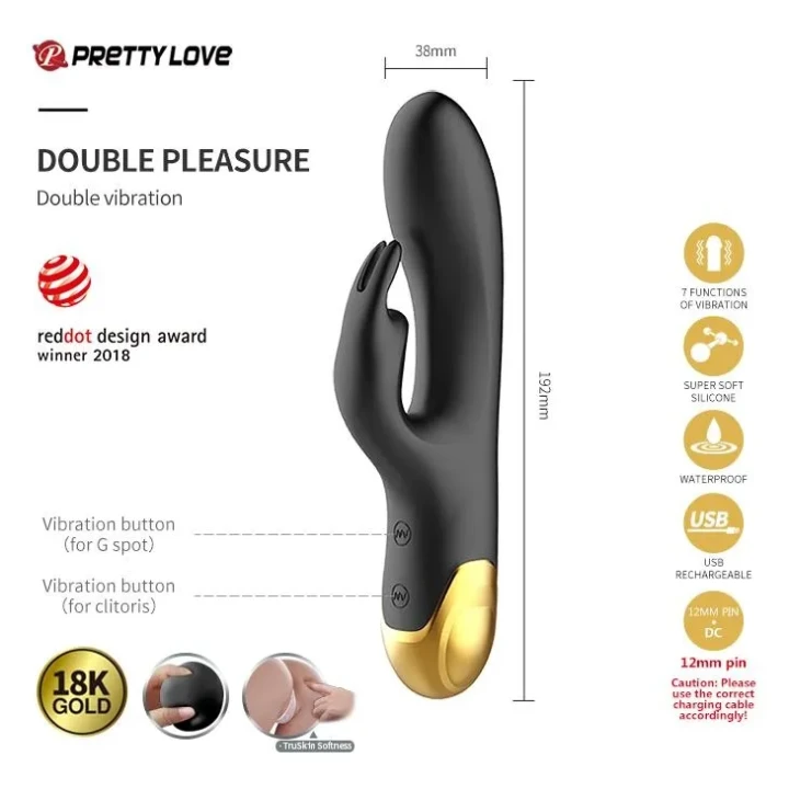 Zestaw akcesoriów intymnych PRETTY LOVE - Golden Black dla par, 12 elementów