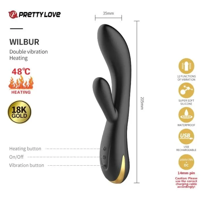 Zestaw akcesoriów intymnych PRETTY LOVE - Golden Black dla par, 12 elementów