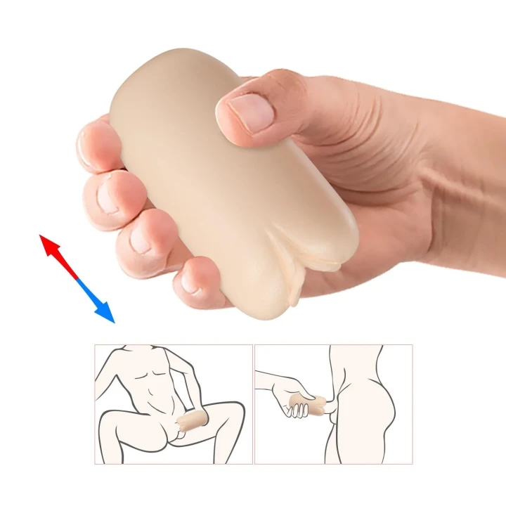 Rękaw masturbacyjny PRETTY LOVE - Catherine MASHA, TPR, 3 tunele wewnętrzne