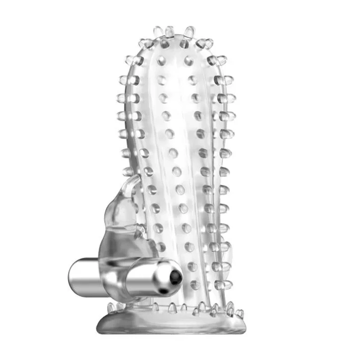 Stymulator wibracyjny dla mężczyzn BAILE - Brave Man, silikonowa nakładka 14cm.