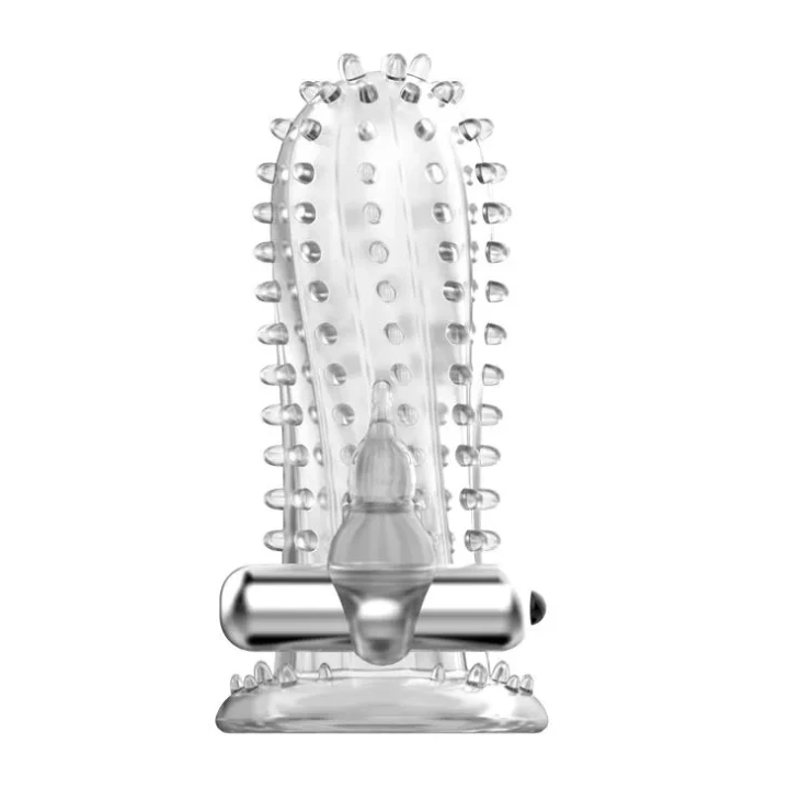 Stymulator wibracyjny dla mężczyzn BAILE - Brave Man, silikonowa nakładka 14cm.