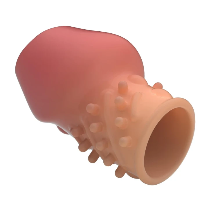 Nakładka na penisa PRETTY LOVE Matias, elastyczna TPR, wodoodporna, dla intensywniejszych doznań