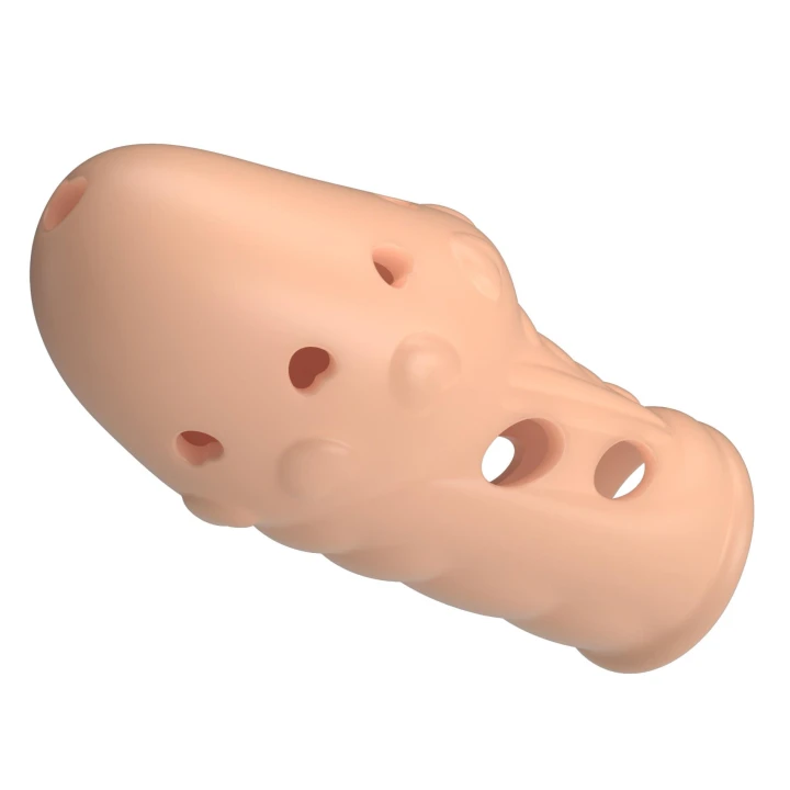 Nakładka na penisa Pretty Love Booker - elastyczna, z opóźnieniem wytrysku, 8 cm