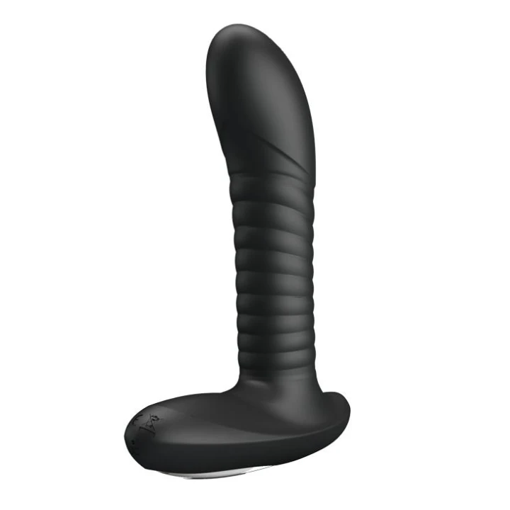 Masażer prostaty PRETTY LOVE, silikonowy, USB, 12 wibracji, 3 rotacje, ergonomiczny