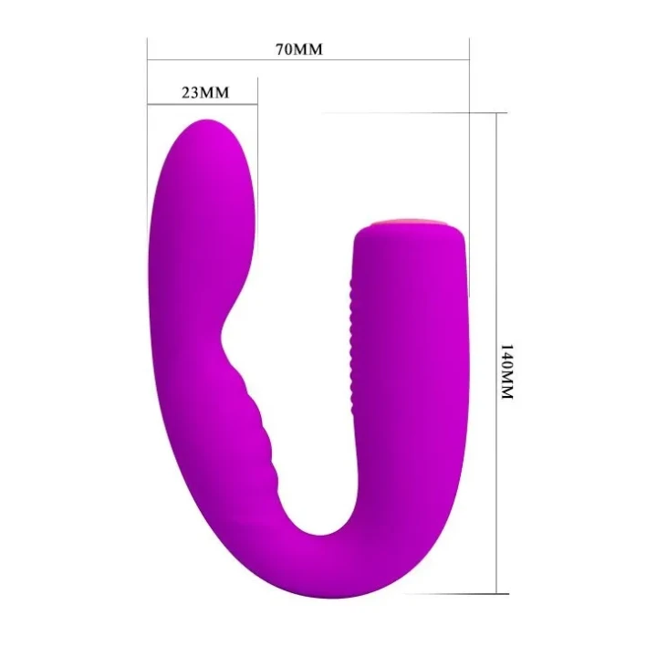 Stymulator łechtaczkowy PRETTY LOVE Quintion USB, elastyczny, 12 funkcji, silikonowy