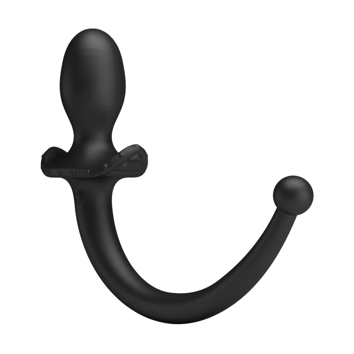 Intymny wibrator analny z aplikacją, 12 trybów, ergonomiczny, wodoodporny, silikonowy