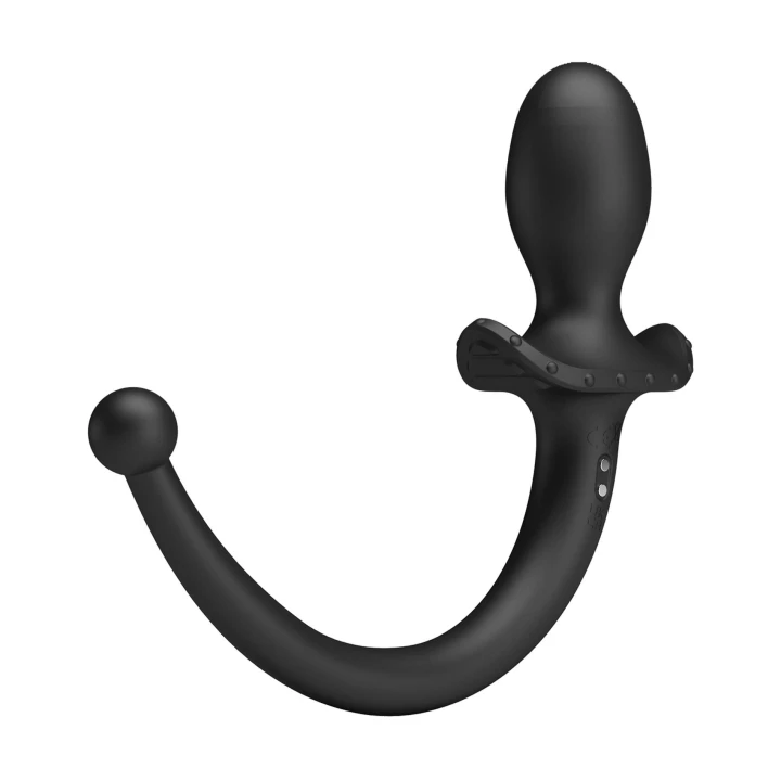 Intymny wibrator analny z aplikacją, 12 trybów, ergonomiczny, wodoodporny, silikonowy