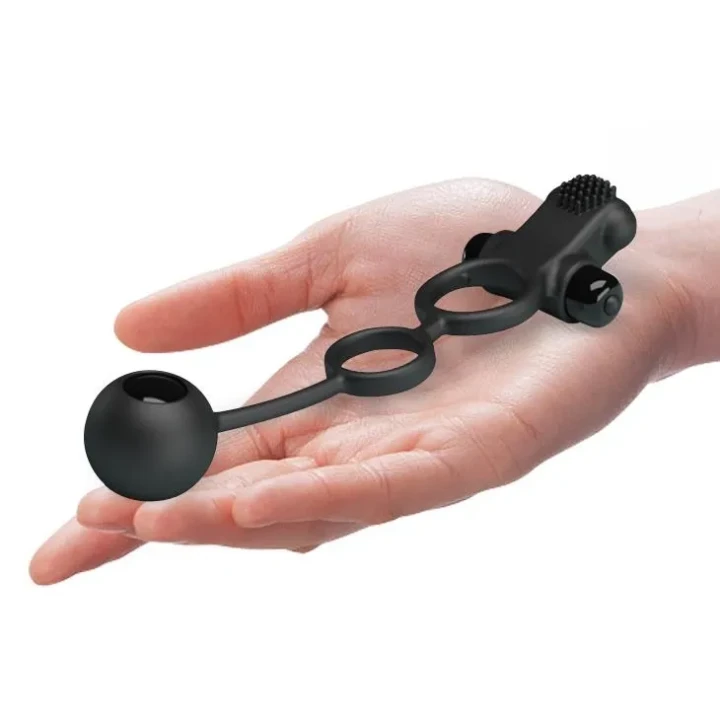 Wibracyjna nakładka na penisa Pretty Love IV, 10 funkcji wibracji, silikon ABS