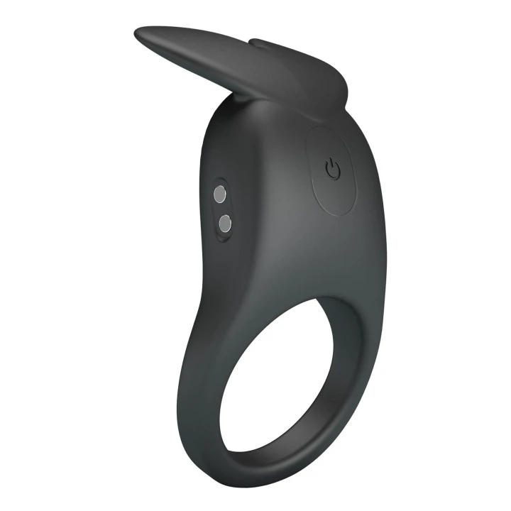 Ring wibracyjny do penisa z stymulacją łechtaczki i 10 trybami, silikonowy, Pretty Love Carlton