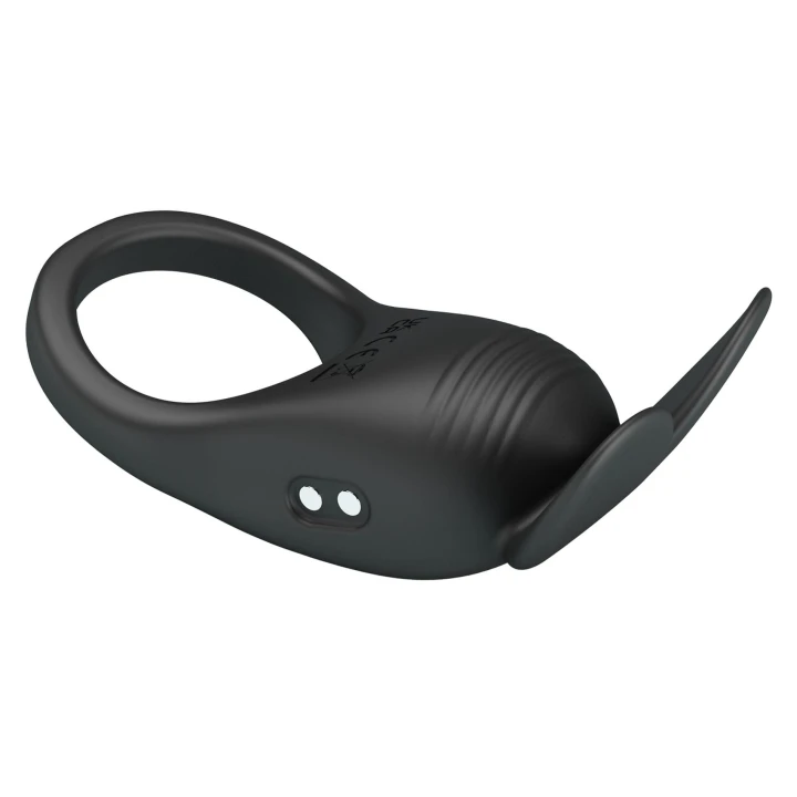 Ring wibracyjny do penisa z stymulacją łechtaczki i 10 trybami, silikonowy, Pretty Love Carlton