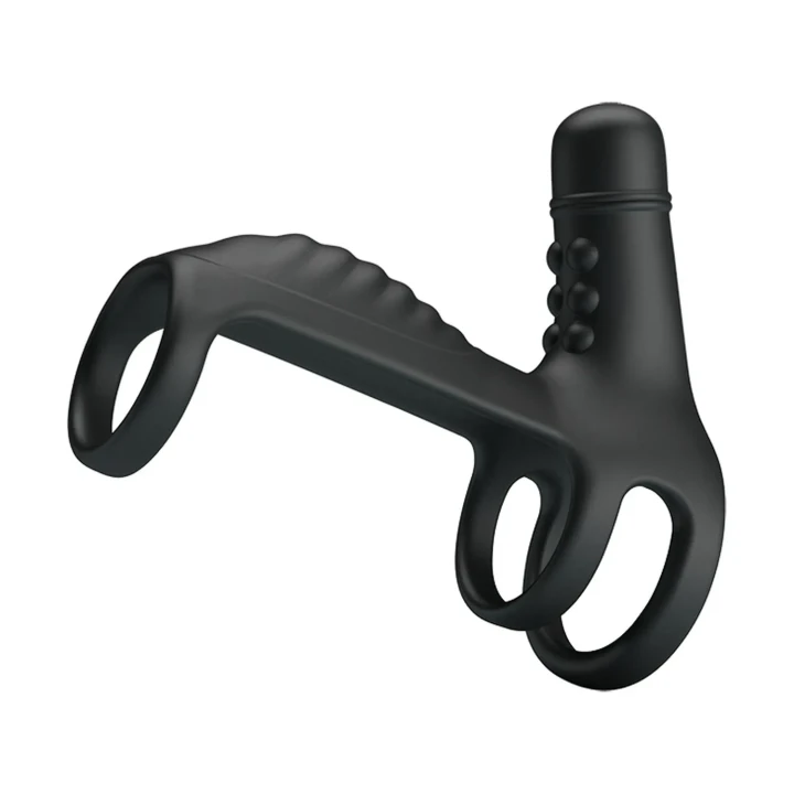 Wibrująca nakładka na penisa z 10 trybami wibracji, silikon ABS, zwiększająca przyjemność