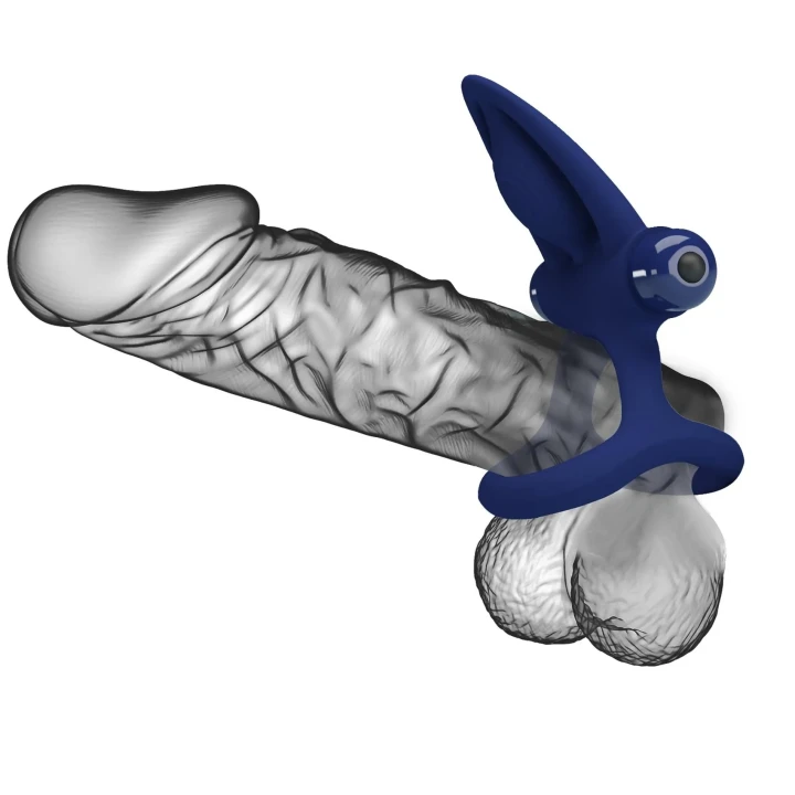 Pierścień wibracyjny do erekcji z 10 funkcjami wibracji, silikonowy, ergonomiczny