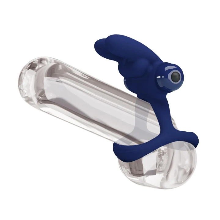 Pierścień wibracyjny dla par, 10 funkcji, cichy, silikonowy, długotrwała bateria AAA