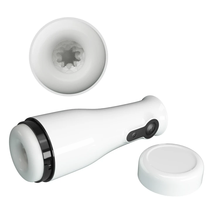 Masturbator rotacyjny Pretty Love Sabrina z regulacją prędkości i kąta, TPE, 21,5 cm