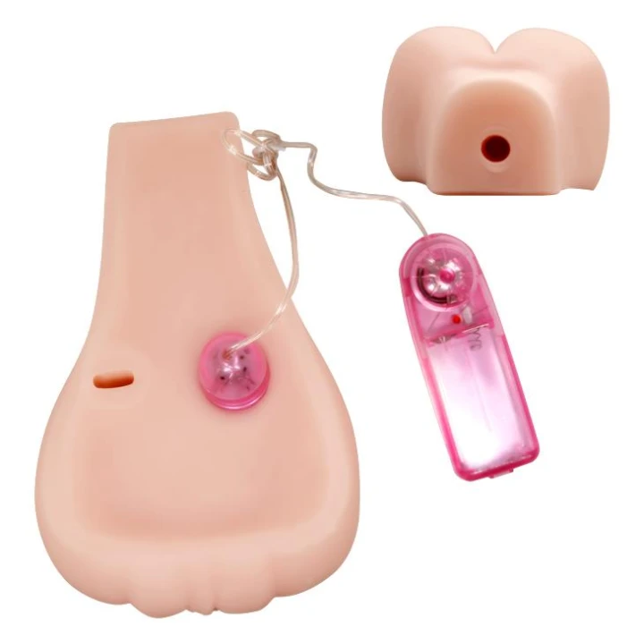 Wibrator do masturbacji z podwójnymi wejściami, wibracje, panel sterowania, 175mm