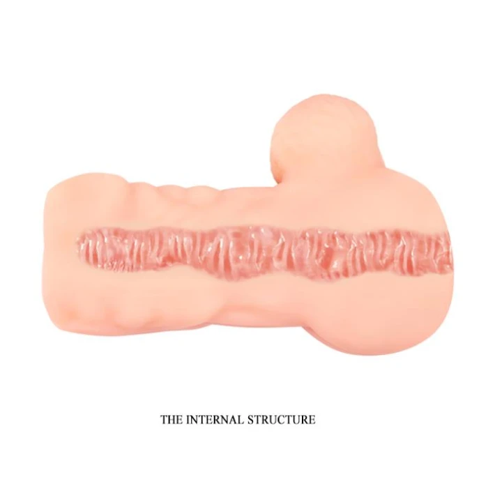 Realistyczny masturbator analny z uchwytami - model ANDY, materiał TPR, wodoodporny