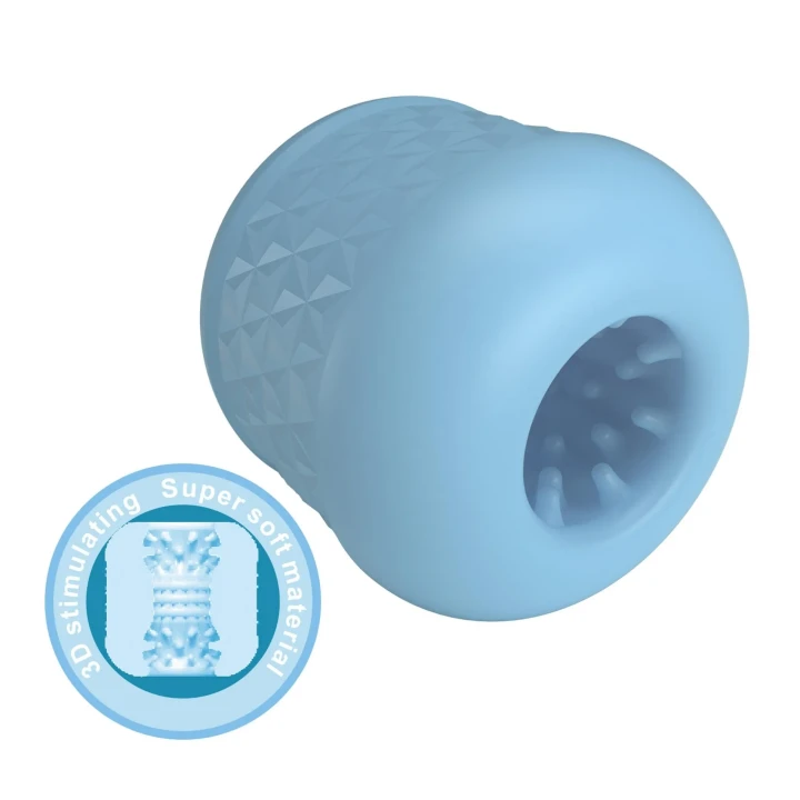 Dwustronny masturbator z teksturowanym wnętrzem - PRETTY LOVE Cole 6 cm