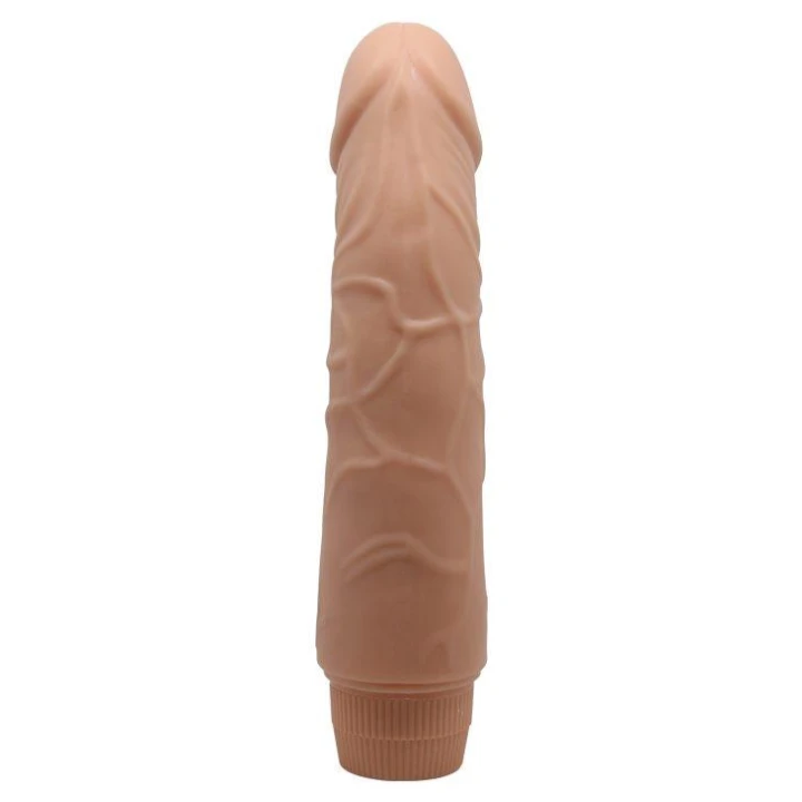 Wibrator Dildo BAILE - JEFF Soft Skin, 19,5 cm, realistyczna tekstura, wieloprędkościowy