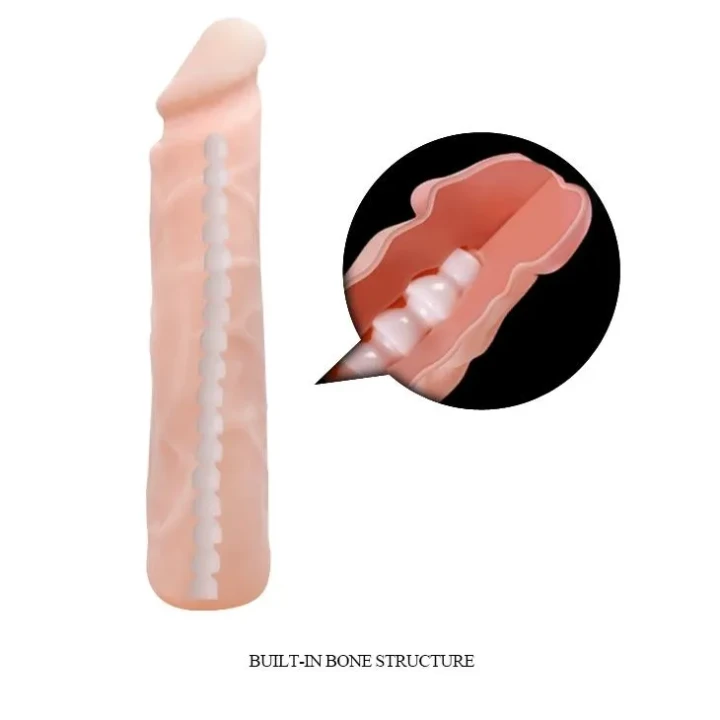Realistyczny dildo BAILE - Kompanion Przyjemności, cyberskóra, wodoodporny, 24 cm