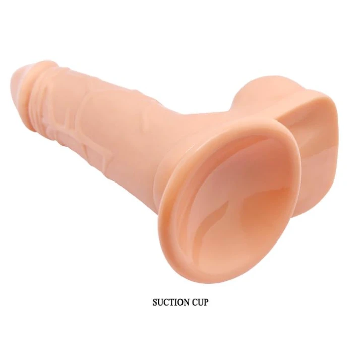 Dildo BAILE- BARBARA Genie 5,7'' z funkcją wibracji i przyssawką, TPR