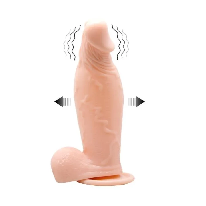 Nadmuchiwane dildo wibracyjne z ergonomiczną pompką i przyssawką do zastosowań solo