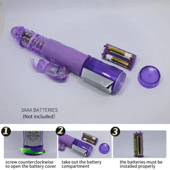 Wibrator z rotacjami i wibracjami BAILE - Mr. RABBIT, 24 cm, wodoodporny