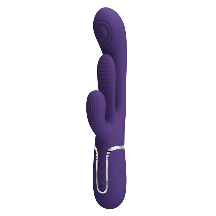 Wibrator silikonowy króliczek PRETTY LOVE - Shonia Dark Purple, 7 funkcji wibracji