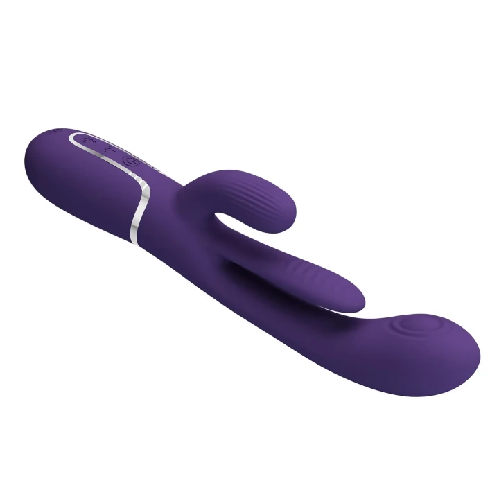Wibrator silikonowy króliczek PRETTY LOVE - Shonia Dark Purple, 7 funkcji wibracji
