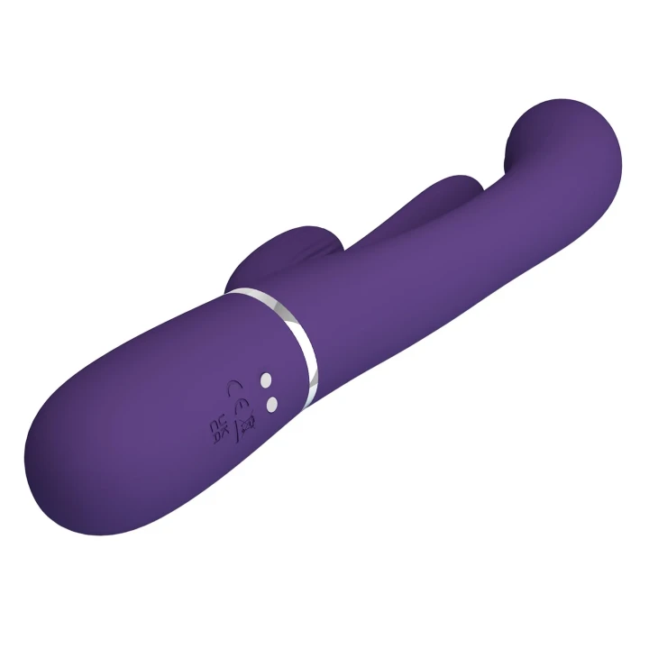 Wibrator silikonowy króliczek PRETTY LOVE - Shonia Dark Purple, 7 funkcji wibracji