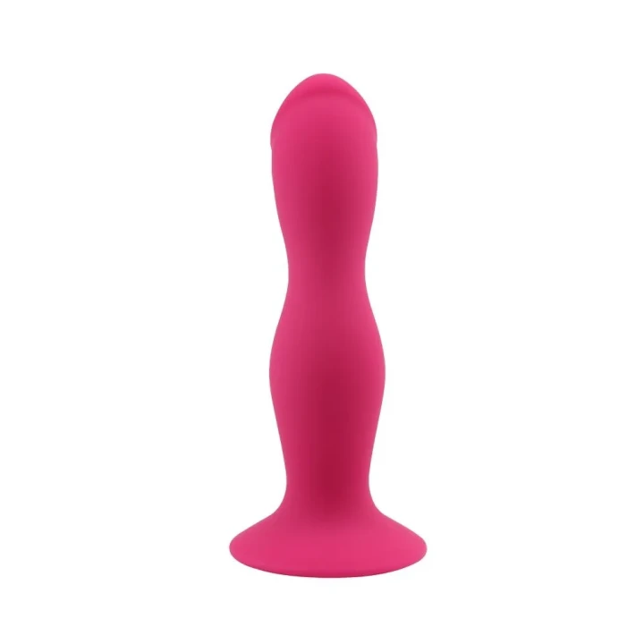 Dildo analny silikonowy Rumpy-Pumpy różowy, wodoodporny, 15 cm długości, 3.5 cm średnicy