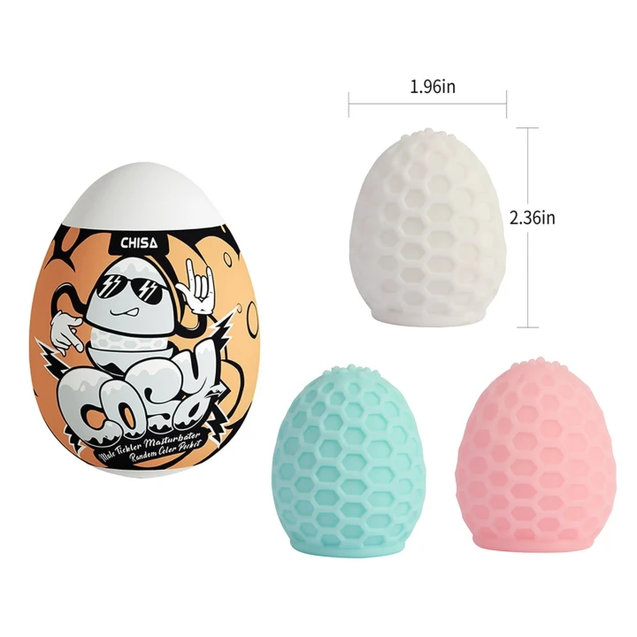 Masturbator męski Clam Shell, kompaktowy, bez ftalanów i lateksu, losowy kolor