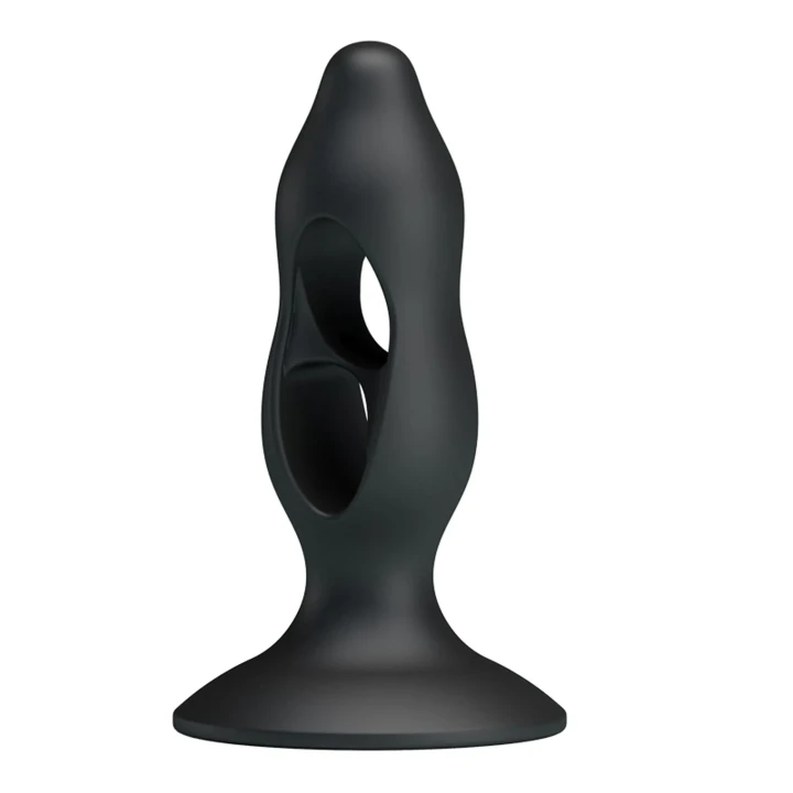 Masażer prostaty silikonowy z przyssawką, długość 10,5 cm, do stymulacji intymnej