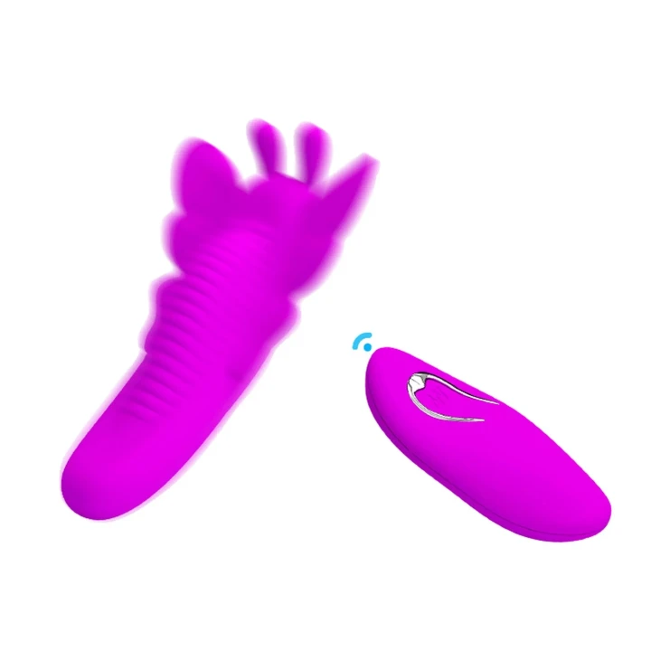 Wibrator motylkowy zdalnie sterowany, silikonowy, PRETTY LOVE - Aileen