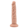 Dildo, Realistyczny, 18 cm długości, 3,5 cm średnicy, Skóra jasna, PVC bez ftalanów