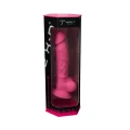 Dildo Silex Model 1, 17,5 cm, różowy, fosforyzujący, silikonowy z przyssawką
