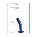 Dildo silikonowe Ouch! - 14,5 cm, ultramiękkie, zakrzywione, mocna przyssawka