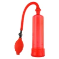 Pompa do powiększania penisa - Red | ABS, TPE, PVC bez ftalanów | 19.8 cm cylinder