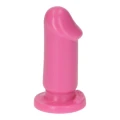 Dildo analny Mio - różowy, 8 cm, przyssawka, wodoodporny