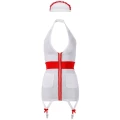 Sukienka pielęgniarki COTTELLI LINGERIE - Sexy, Halter Neck, Zamek błyskawiczny