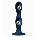 Wibrator analny Satisfyer Double Ball-R - silikonowy, wielofunkcyjny, z przyssawką