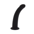 Dildo Silicone, Średni, 14 cm długości, 3.3 cm średnicy, Kolor Czarny